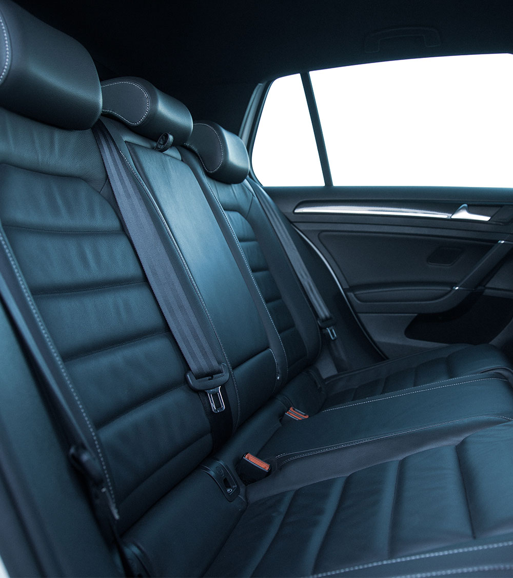 black car seating