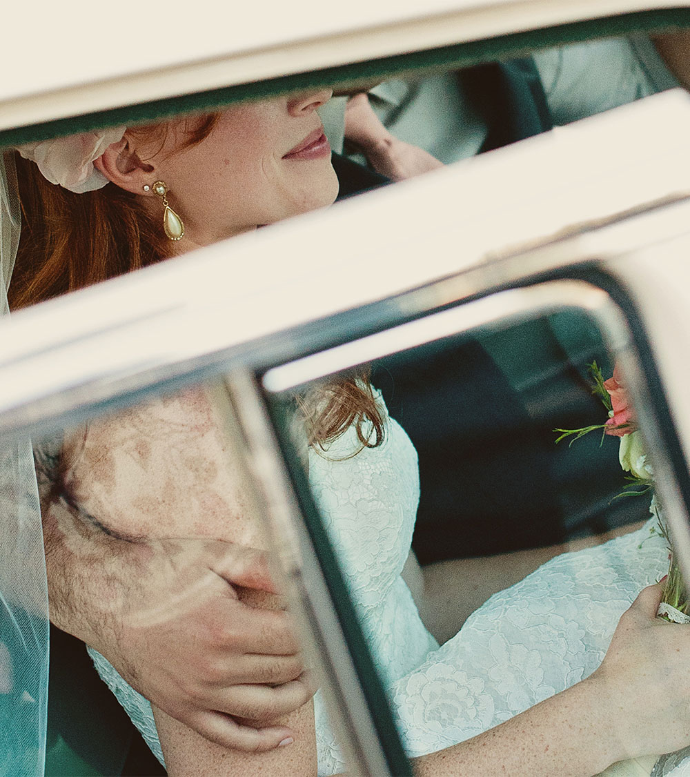 daughter's wedding limo ride