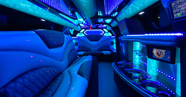 neon limousine interior