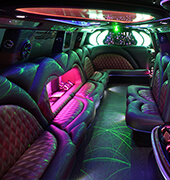 glamorous limo seating